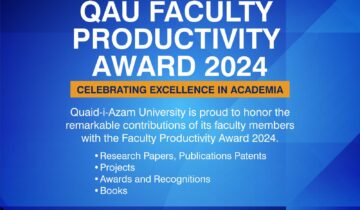 QAU Faculty Productivity Award 2024