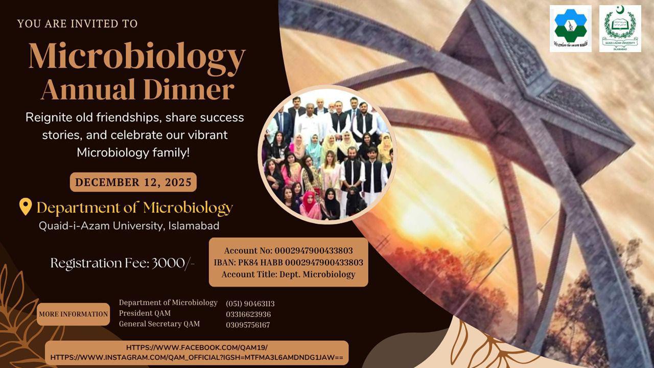 QAU Microbiology Alumni Annual Dinner – A Celebration of Friendship and Success