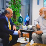 Prof. Dr. Zafar Nawaz Jaspal, Vice Chancellor, Quaid-i-Azam University, met with Prof. Dr. Niaz Ahmad Akhtar (S.I.), Chairman, Higher Education Commission (HEC).